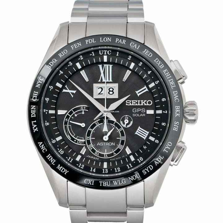 Seiko Astron GPS Solar SBXB137 - Astron Quartz Black Dial Titanium Men's Watch </h1> 