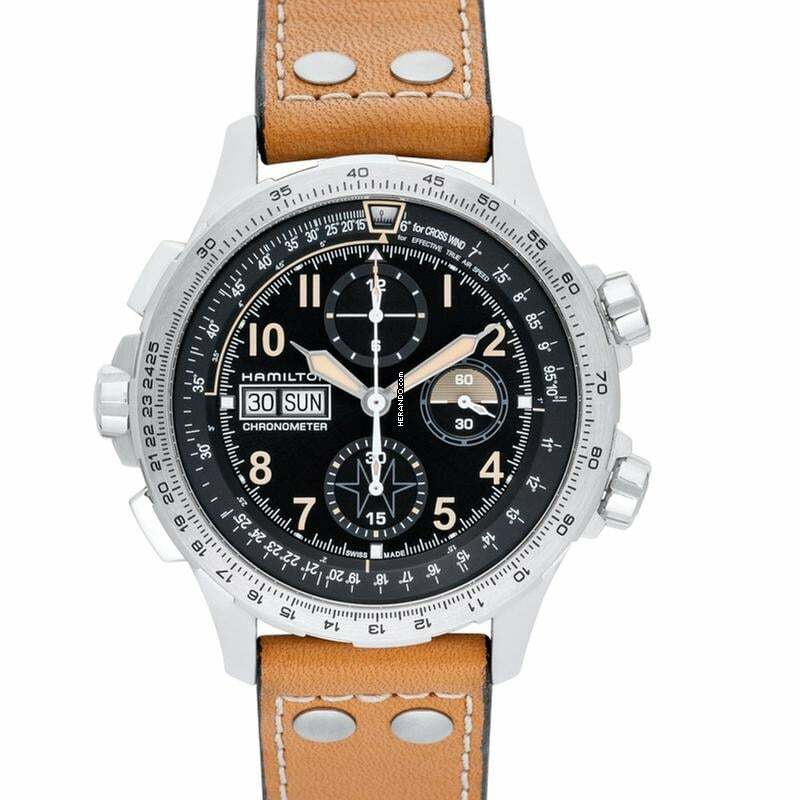 Hamilton Khaki X-Wind H77796535 - Khaki Aviation Automatic Black Dial Stainless Steel Men's Watch </h1>