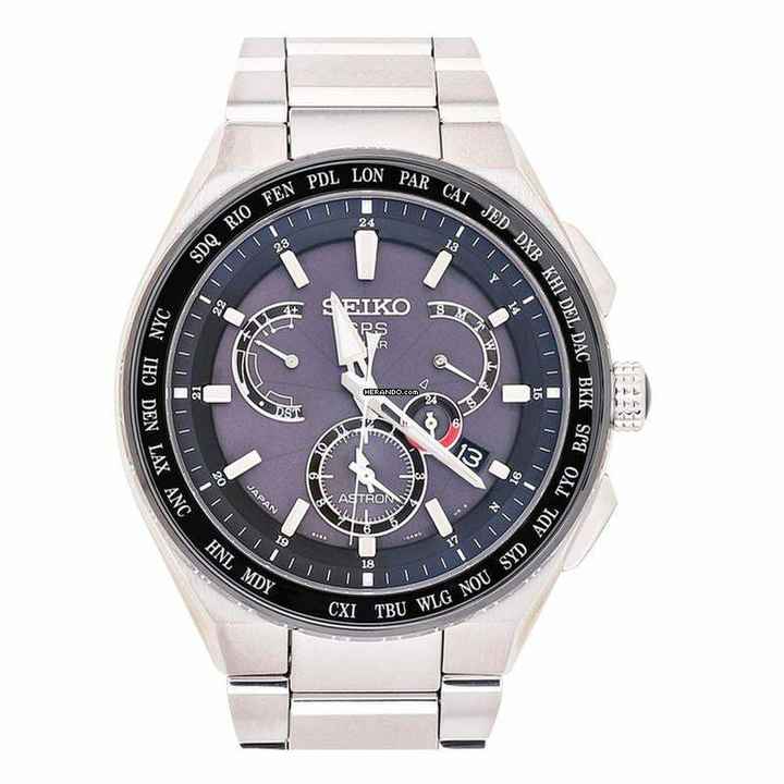  Seiko Astron GPS Solar SBXB123 - Astron Eco-Drive Black Dial Titanium Men's Watch </h1> 