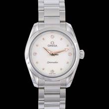 Thumbnail von Omega Seamaster Aqua Terra 220.10.28.60.54.001 - Seamaster Aqua Terra 150M Quartz 28 mm Quartz White Dial Diamonds La </h1>