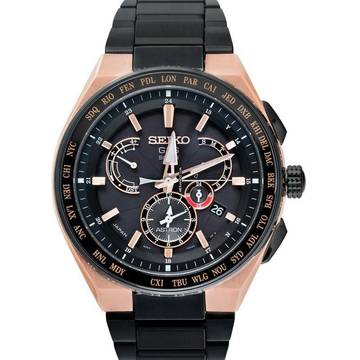  Seiko Astron GPS Solar SBXB126 - Astron Eco-Drive Black Dial Ceramic Men's Watch </h1> 