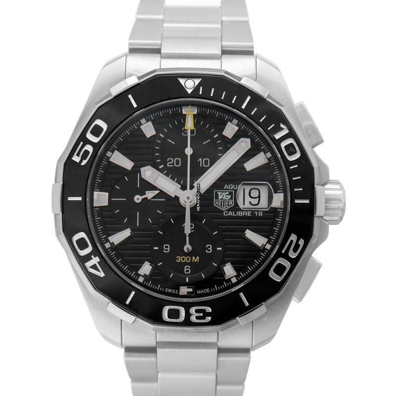  TAG Heuer Aquaracer 300M CAY211A.BA0927 - Aquaracer Calibre 16 Automatic Chronograph Black Dial Men's Watch </h1> 