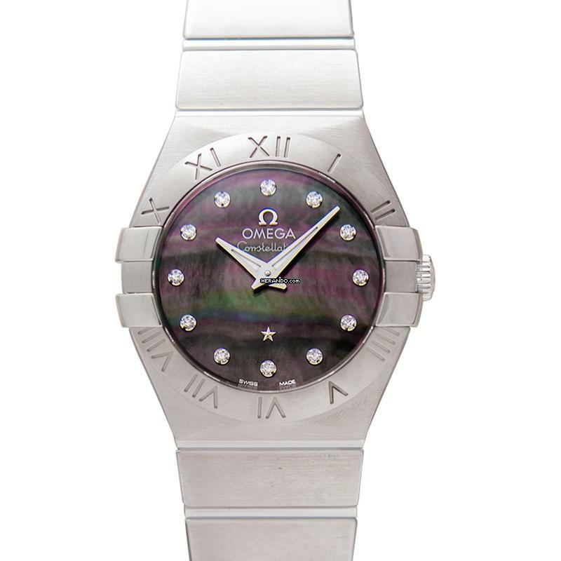  Omega Constellation Quartz 123.10.27.60.57.003 - Constellation Quartz 27 mm Quartz Mother Of Pearl Dial Diamonds Ladi </h1> 
