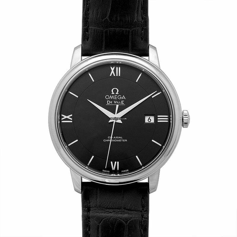  Omega De Ville Prestige 424.13.40.20.01.001 - De Ville Prestige Co-Axial 39.5 mm Automatic Black Dial Steel Men's </h1> 