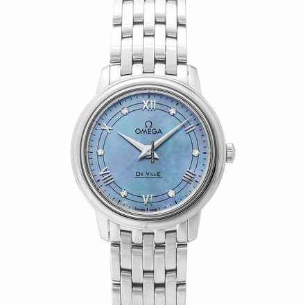  Omega De Ville Prestige 424.10.27.60.57.001 - De Ville Prestige Quartz 27.4 mm Blue Mother Of Pearl Dial Diamonds </h1> 