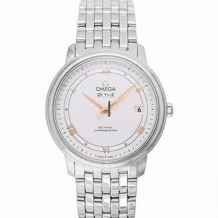  Omega De Ville Prestige 424.10.37.20.02.002 - De Ville Prestige Co-Axial 36.8 mm Automatic Silver Dial Steel Unise </h1> 