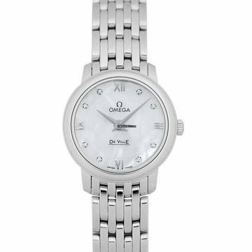  Omega De Ville Prestige 424.10.24.60.55.001 - De Ville Prestige Quartz 24.4 mm Quartz White Mother Of Pearl Dial D </h1> 