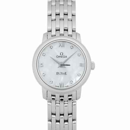  Omega De Ville Prestige 424.10.24.60.55.001 - De Ville Prestige Quartz 24.4 mm Quartz White Mother Of Pearl Dial D </h1> 
