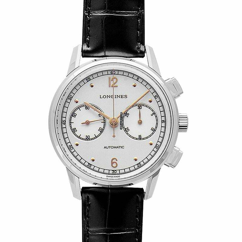  Longines Heritage L28144760 - Heritage Chronograph Automatic Silver Dial Men's Watch </h1> 