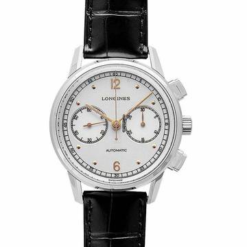  Longines Heritage L28144760 - Heritage Chronograph Automatic Silver Dial Men's Watch </h1> 