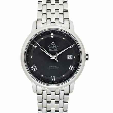  Omega De Ville Prestige 424.10.40.20.06.001 - De Ville Prestige Co-Axial 39.5 mm Automatic Grey Dial Steel Men's W </h1> 