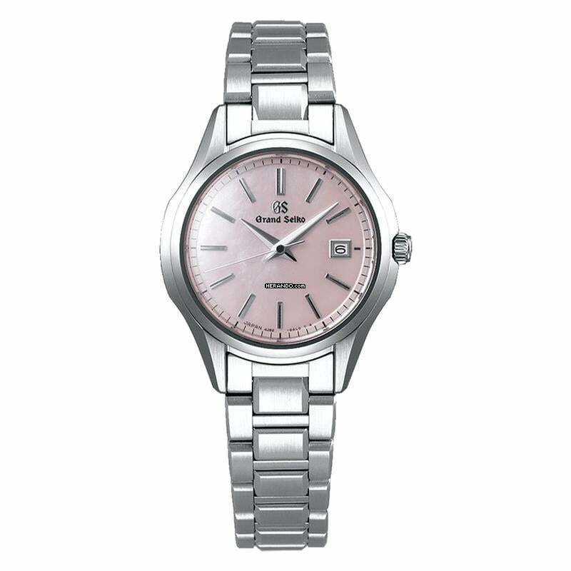  Grand Seiko Heritage Collection STGF285 - 9F Quartz Quartz Pink Dial Stainless Steel Ladies Watch </h1> 