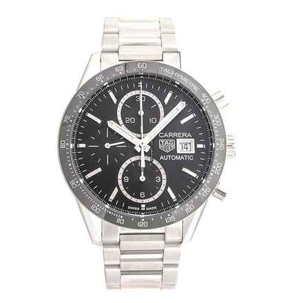  TAG Heuer Carrera Calibre 16 CV201AJ.BA0715 - Carrera Calibre 16 Automatic Chronograph Black Dial Men's Watch </h1> 