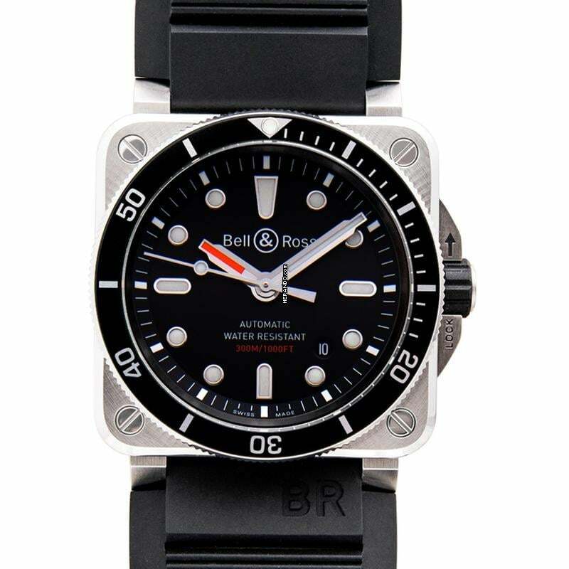  Bell & Ross BR 03-92 Steel BR0392-D-BL-ST/SRB - Instruments BR 03-92 Diver Men's Watch </h1> 