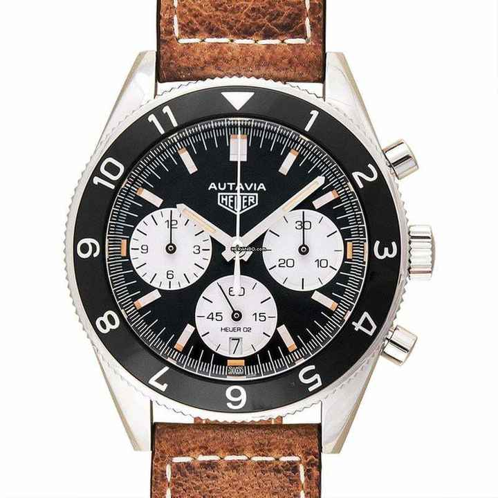  TAG Heuer Autavia CBE2110.FC8226 - Heritage Calibre Heuer 02 Automatic Chronograph Black Dial Men's Watch </h1> 