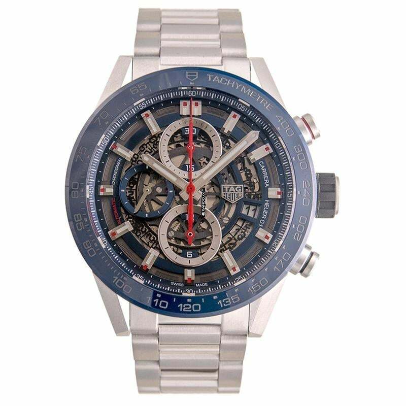  TAG Heuer Carrera Calibre HEUER 01 CAR201T.BA0766 - Carrera Calibre Heuer 01 Automatic Skeleton Dial Men's Watch </h1> 