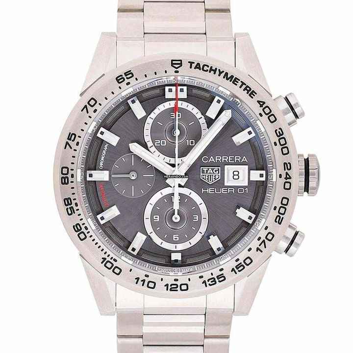  TAG Heuer Carrera Calibre HEUER 01 CAR208Z.BF0719 - Carrera Calibre Heuer 01 Automatic Grey Dial Men's Watch </h1> 