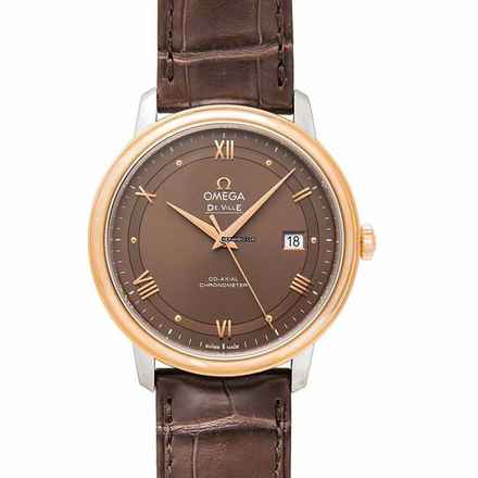  Omega De Ville Prestige 424.23.40.20.13.001 - De Ville Prestige Co-Axial 39.5 mm Automatic Brown Dial Red Gold Men </h1> 