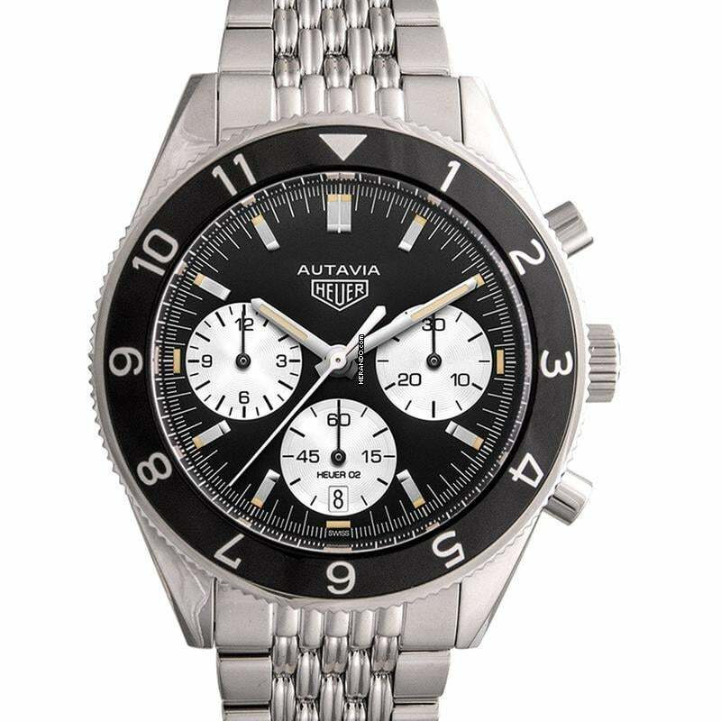  TAG Heuer Autavia CBE2110.BA0687 - Heuer Heritage Calibre Heuer 02 Automatic Black Dial Men's Watch </h1> 