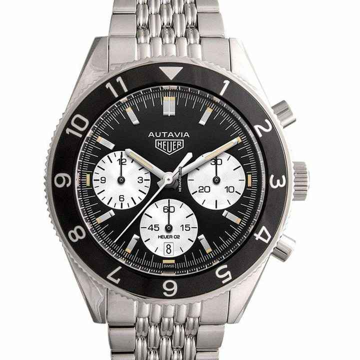  TAG Heuer Autavia CBE2110.BA0687 - Heuer Heritage Calibre Heuer 02 Automatic Black Dial Men's Watch </h1> 