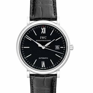  IWC Portofino Automatic IW356502 - Portofino Automatic Black Dial Men's Watch </h1> 