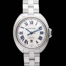 Thumbnail von Cartier Clé de Cartier WSCL0005 - Clé de Cartier 31 mm Automatic Silver Dial Stainless Steel Ladies Watch </h1>