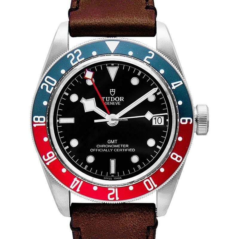  Tudor Black Bay GMT 79830RB - Heritage Black Bay Pepsi Blue and Red Bezel Stainless Steel Automatic Black Dial </h1> 