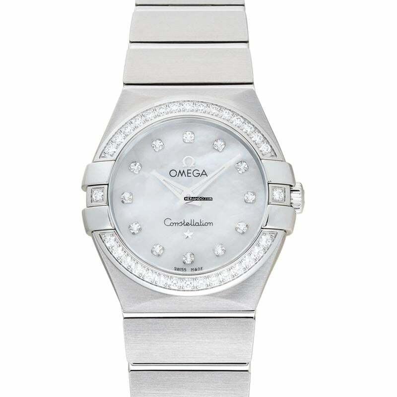Omega Constellation Quartz 123.15.27.60.55.001 - Constellation Quartz 27 mm Griffes Quartz White Mother Of Pearl Dial </h1>