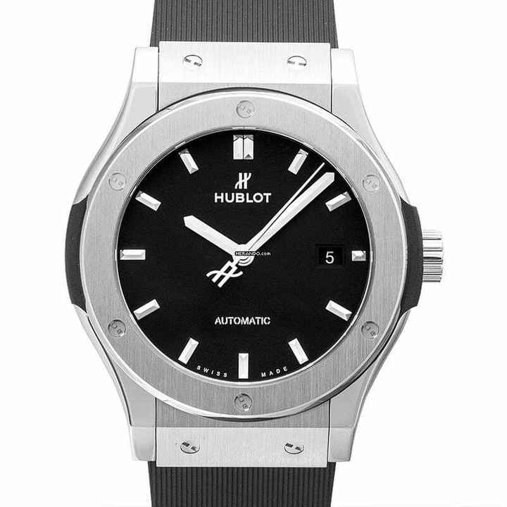  Hublot Classic Fusion 542.NX.1171.RX - Classic Fusion Automatic Black Dial Titanium Men's Watch </h1> 