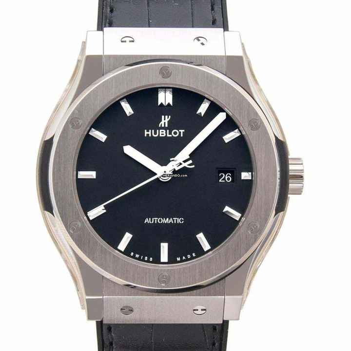  Hublot Classic Fusion 542.NX.1171.LR - Classic Fusion Titanium Automatic Black Dial Men's Watch </h1> 