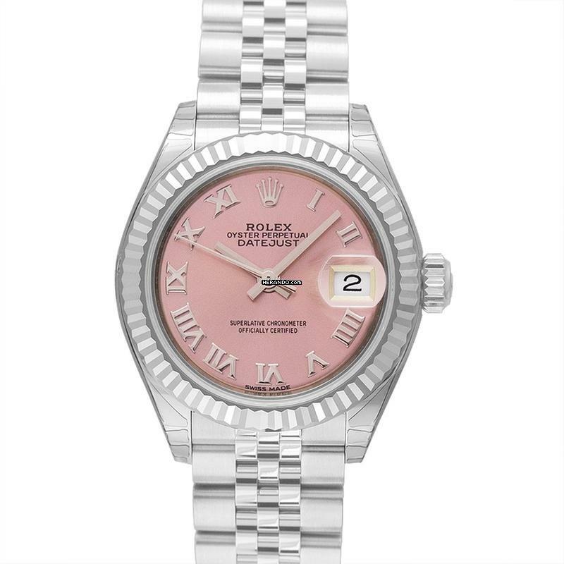  Rolex Lady-Datejust 279174 - Lady-Datejust 28 Stainless Steel Fluted / Jubilee / Pink Roman </h1> 