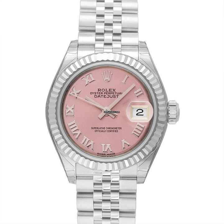  Rolex Lady-Datejust 279174 - Lady-Datejust 28 Stainless Steel Fluted / Jubilee / Pink Roman </h1> 