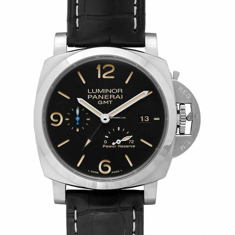  Panerai Luminor 1950 3 Days GMT Power Reserve Automatic PAM01321 - Luminor GMT Power Reserve Automatic Black Dial 44 mm Men's Watch </h1> 