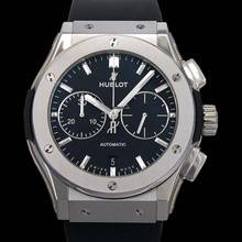 Thumbnail von Hublot Classic Fusion Chronograph 521.NX.1171.RX - Classic Fusion Chronograph Automatic Black Dial Titanium Men's Watch </h1>
