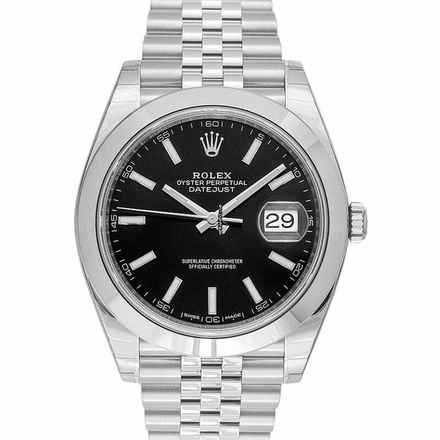  Rolex Datejust 41 126300 - Datejust Automatic Black Dial Stainless Steel Men's Watch </h1> 