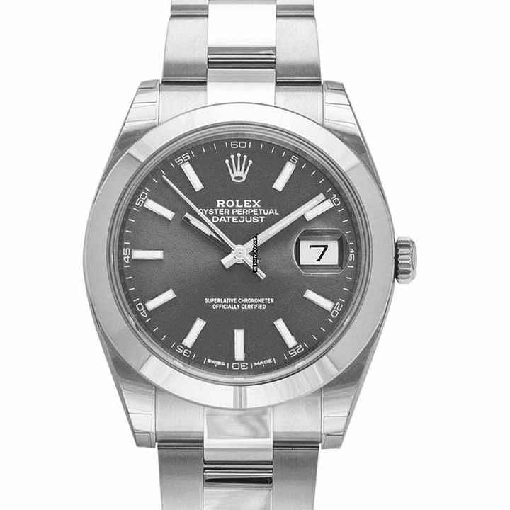  Rolex Datejust 41 126300 - Oyster Perpetual Datejust Rhodium Dial Automatic Men's Watch </h1> 