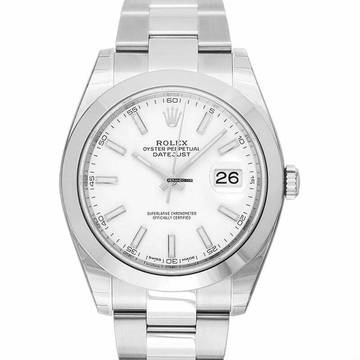  Rolex Datejust 41 126300 - Datejust 41 Stainless Steel Smooth / Oyster / White </h1> 