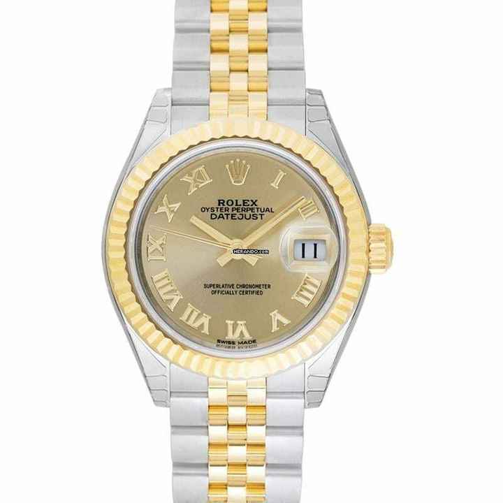  Rolex Lady-Datejust 279173 - Lady Datejust Automatic Champagne Dial Stainless Steel and Yellow Gold Ladies Wat </h1> 