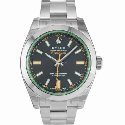  Rolex Milgauss 116400 GV - Milgauss Steel Automatic Black Dial Oyster Bracelet Unisex Watch </h1> 