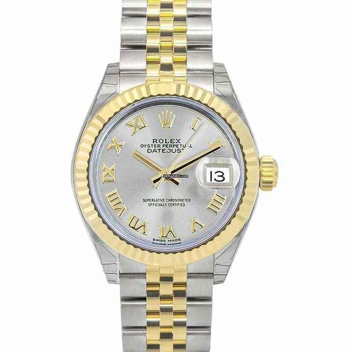  Rolex Lady-Datejust 279173 - Lady-Datejust 28 Sliver 18k Yellow Gold/Steel 28mm Jubilee </h1> 