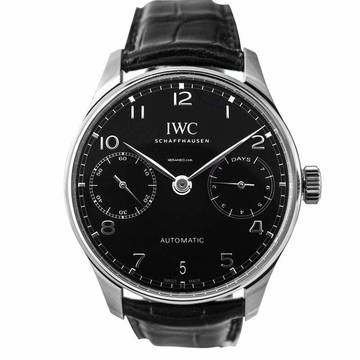  IWC Portugieser Automatik IW500703 - Portugieser Automatic Black Dial Men's Watch </h1> 