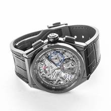 Thumbnail von Zenith Defy El Primero 49.9000.9004/78.R582 - Defy El Primero 21 Black Ceramic / Skeleton / Alligator </h1>