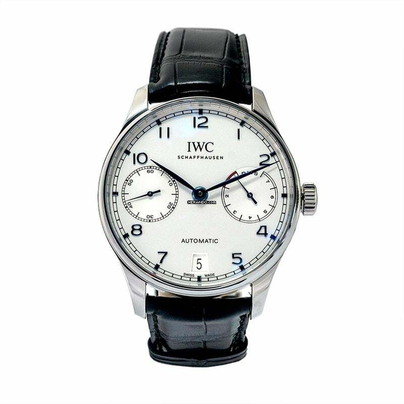  IWC Portugieser Automatik IW500705 - Portugieser Automatic Silver Dial Men's Watch </h1> 