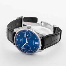 Thumbnail von IWC Portugieser Automatik IW500710 - Portugieser Automatic Blue Dial Men's Watch </h1>