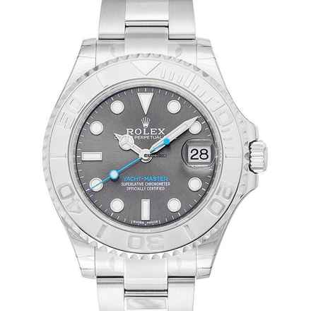  Rolex Yacht-Master 37 268622 - Yacht-Master Rhodium Dial Steel and Platinum Oyster Ladies Watch 268622RSO </h1> 