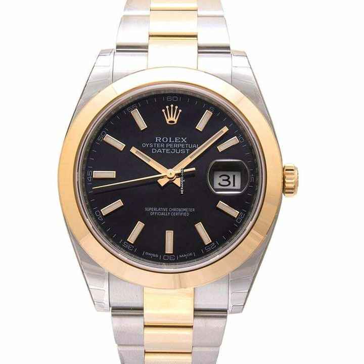  Rolex Datejust 41 126303 - Datejust 41 Rolesor Yellow Smooth / Oyster / Black </h1> 