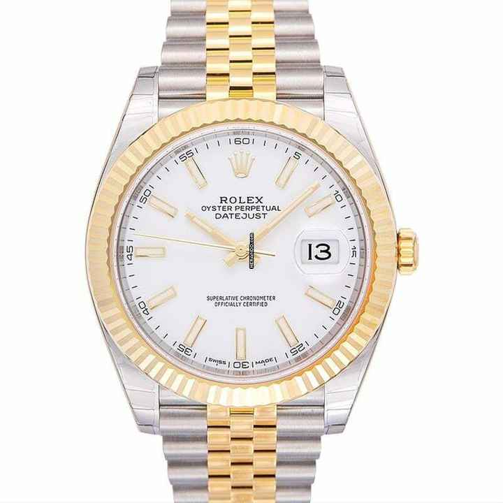  Rolex Datejust 41 126333 - Datejust 41 Rolesor Yellow Fluted / Jubilee / White </h1> 