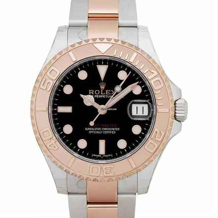 Rolex Yacht-Master 37 268621 - Yacht-Master 37 Automatic Black Dial Ladies Steel and 18K Everose Gold Oyster Wat </h1> 