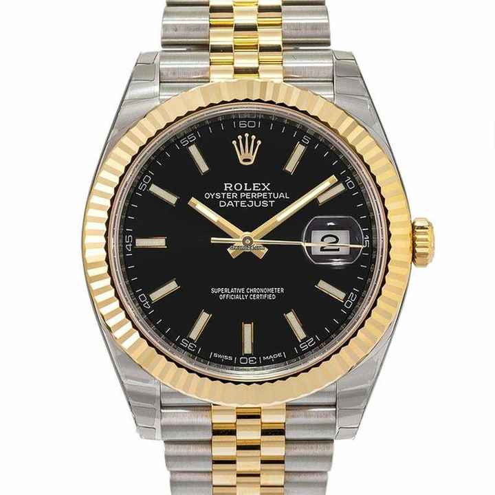  Rolex Datejust 41 126333 - Datejust 41 Rolesor Yellow Fluted / Jubilee / Black </h1> 