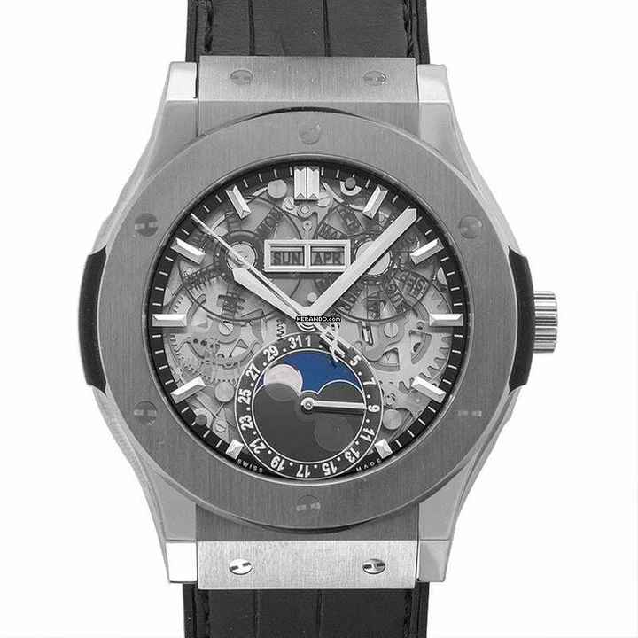  Hublot Classic Fusion Aerofusion 517.NX.0170.LR - Classic Fusion Aerofusion Moonphase Titanium Automatic Skeleton Dial Men' </h1> 